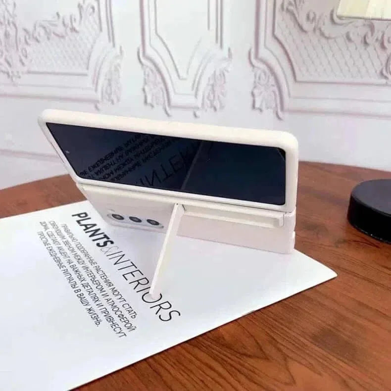 Soft Touch Coating Standing Case With Pen Case for Samsung Z Fold5