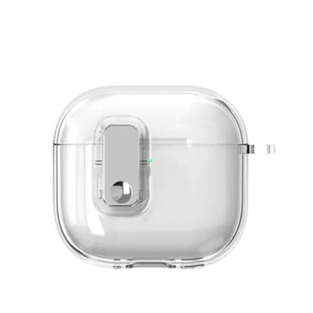 Soft TPU Clear Lock Clip Keychain Case for Samsung Galaxy Buds 3 | 3 Pro