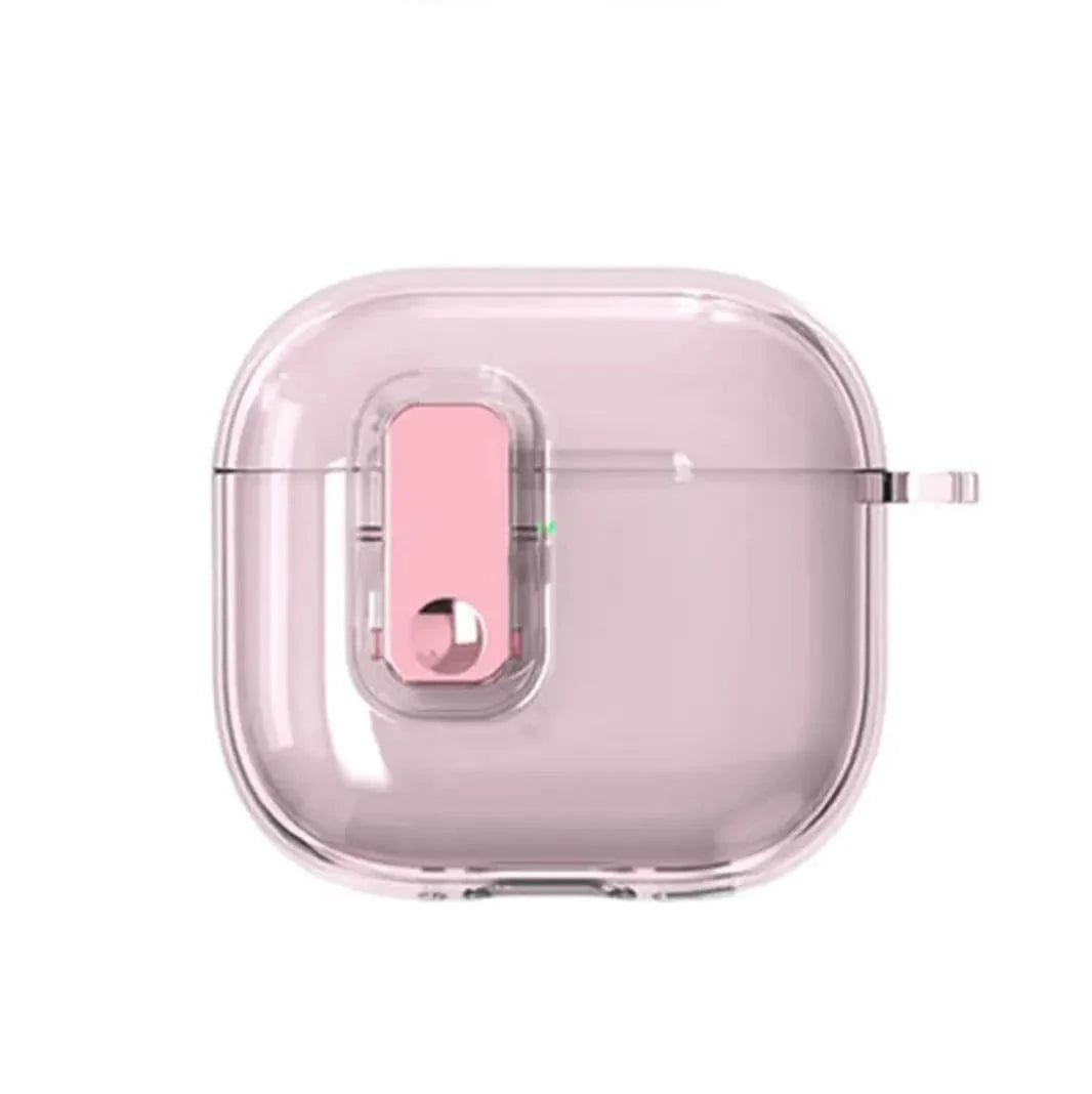Soft TPU Clear Lock Clip Keychain Case for Samsung Galaxy Buds 3 | 3 Pro
