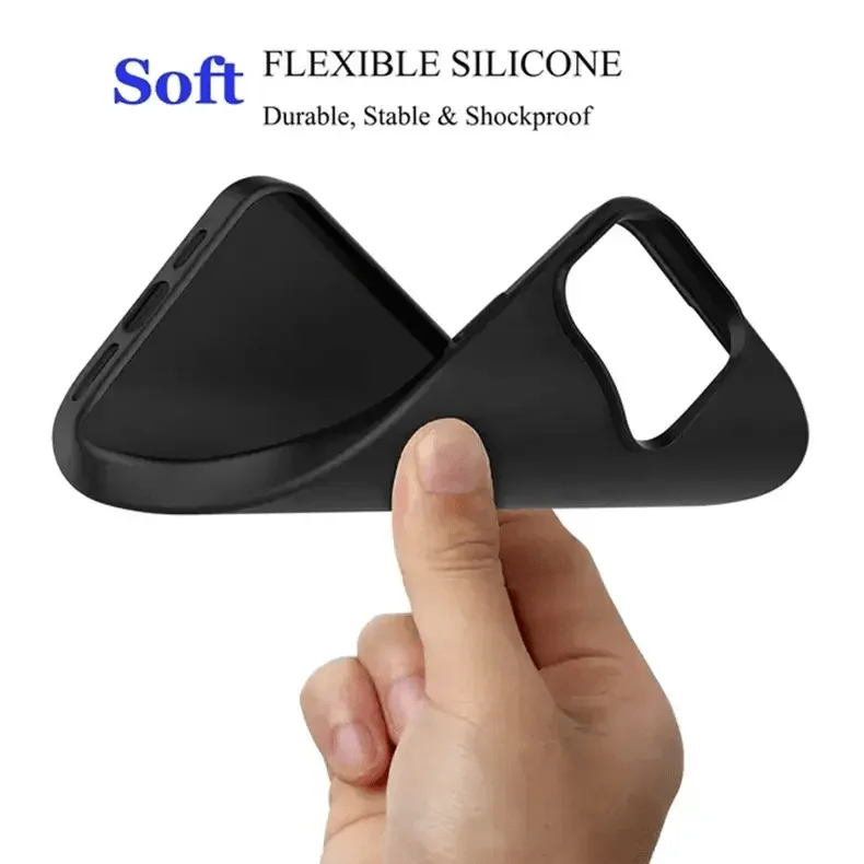 Soft TPU Flexible Phone Back Case for Apple iPhone