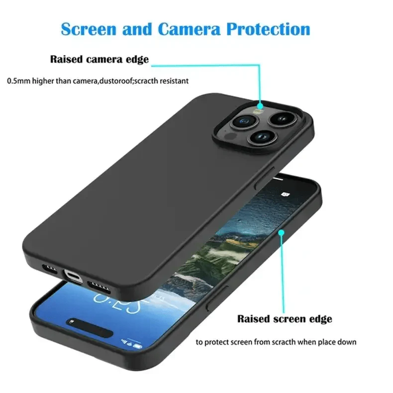 Soft TPU Flexible Phone Back Case for Apple iPhone