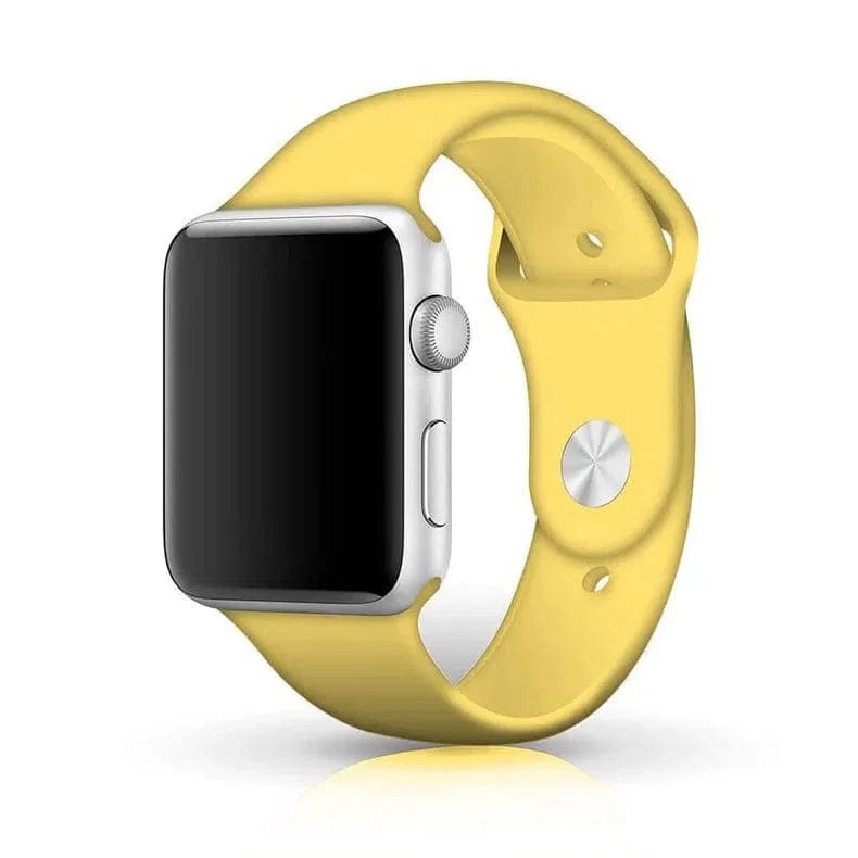 Sports Silicone Band for Apple Watch 41mm | 40mm | 38mm Watch Bands M / L / Yellow