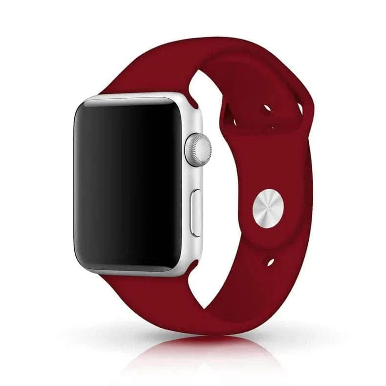 Sports Silicone Band for Apple Watch 41mm | 40mm | 38mm Watch Bands M / L / Rose Red