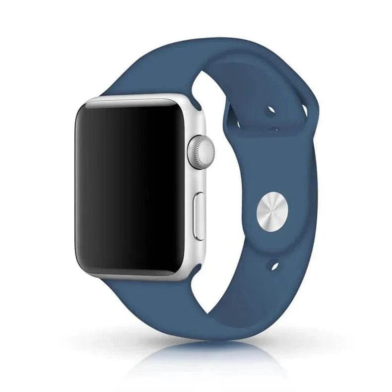 Sports Silicone Band for Apple Watch 41mm | 40mm | 38mm Watch Bands M / L / Steel Blue