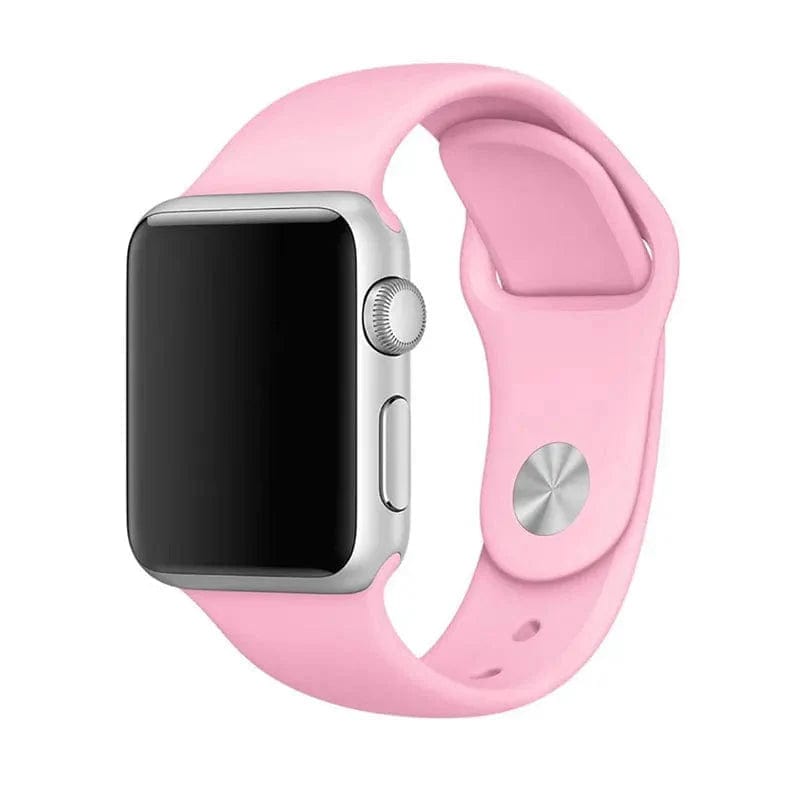 Sports Silicone Band for Apple Watch 41mm | 40mm | 38mm Watch Bands M / L / Pink