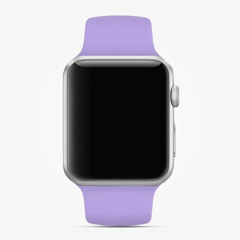 Sports Silicone Band for Apple Watch 42mm | 44mm | 45mm | Ultra 49mm Watch Bands M / L / Lavender Blue