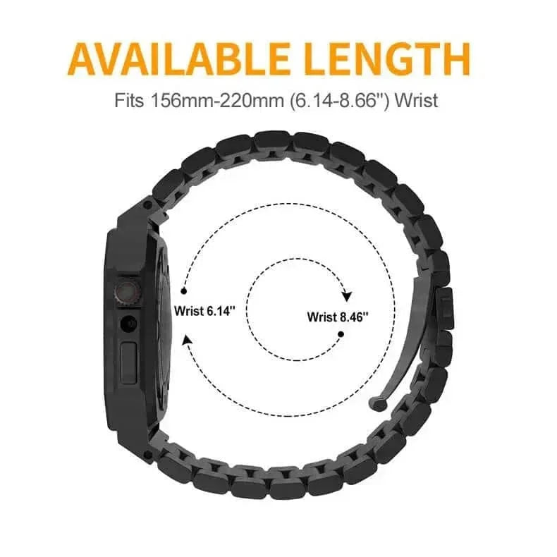 Stainless Steel Dual Link Bracelet for Apple Watch 44mm