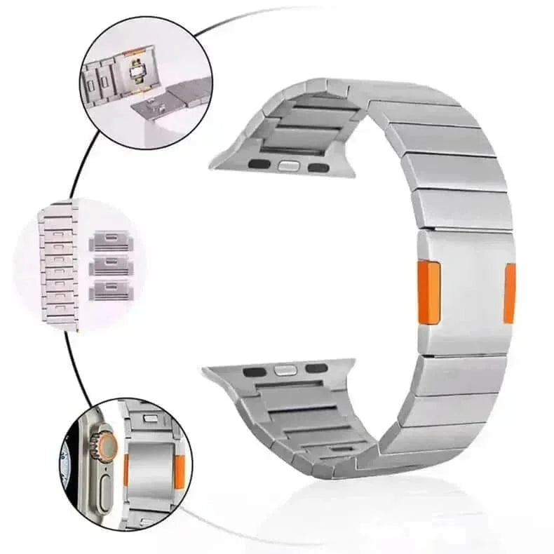Stainless Steel Magnetic Closure Bracelet for Apple Watch 42 | 44 | 45 | Ultra 49 | 46mm S10