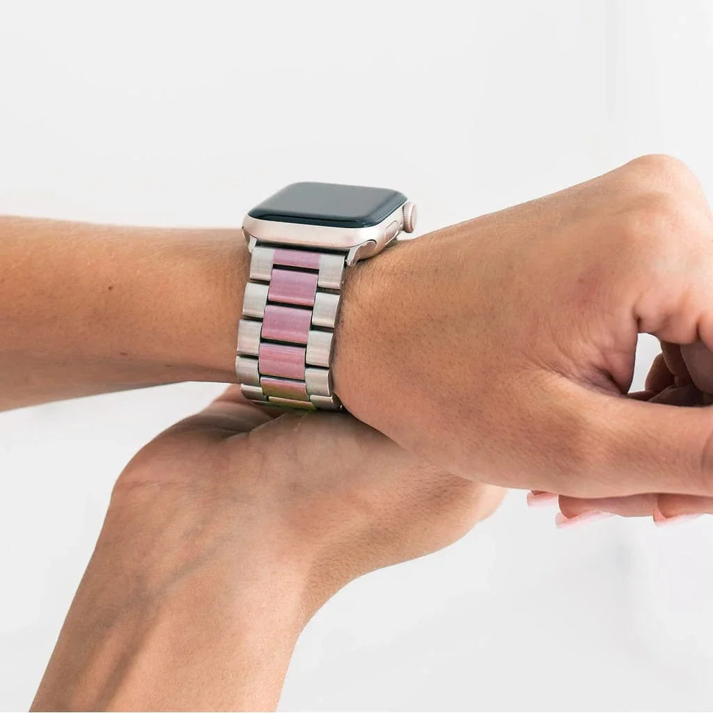 Stainless Steel Metal Bracelet for Apple Watch 38 | 40 | 41 | 42mm S10