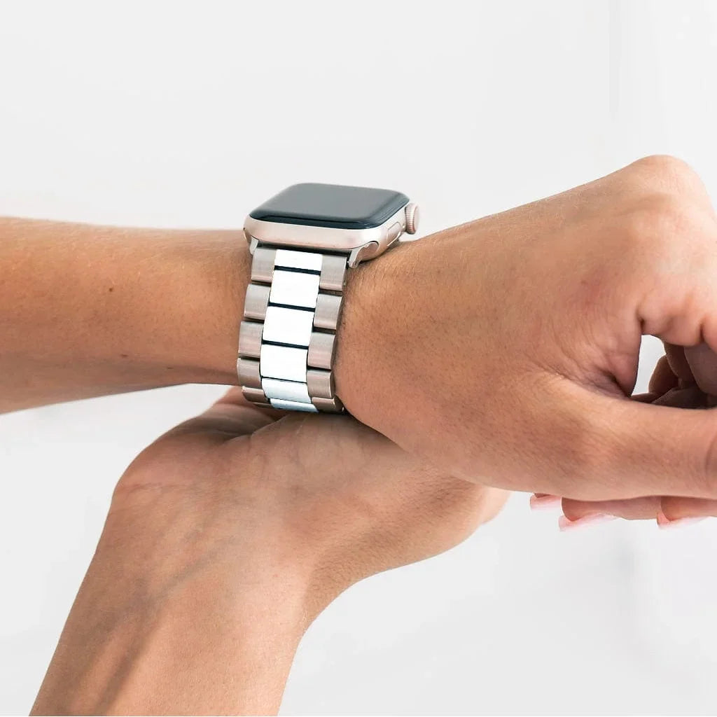 Stainless Steel Metal Bracelet for Apple Watch 42 | 44 | 45 | Ultra 49 | 46mm S10