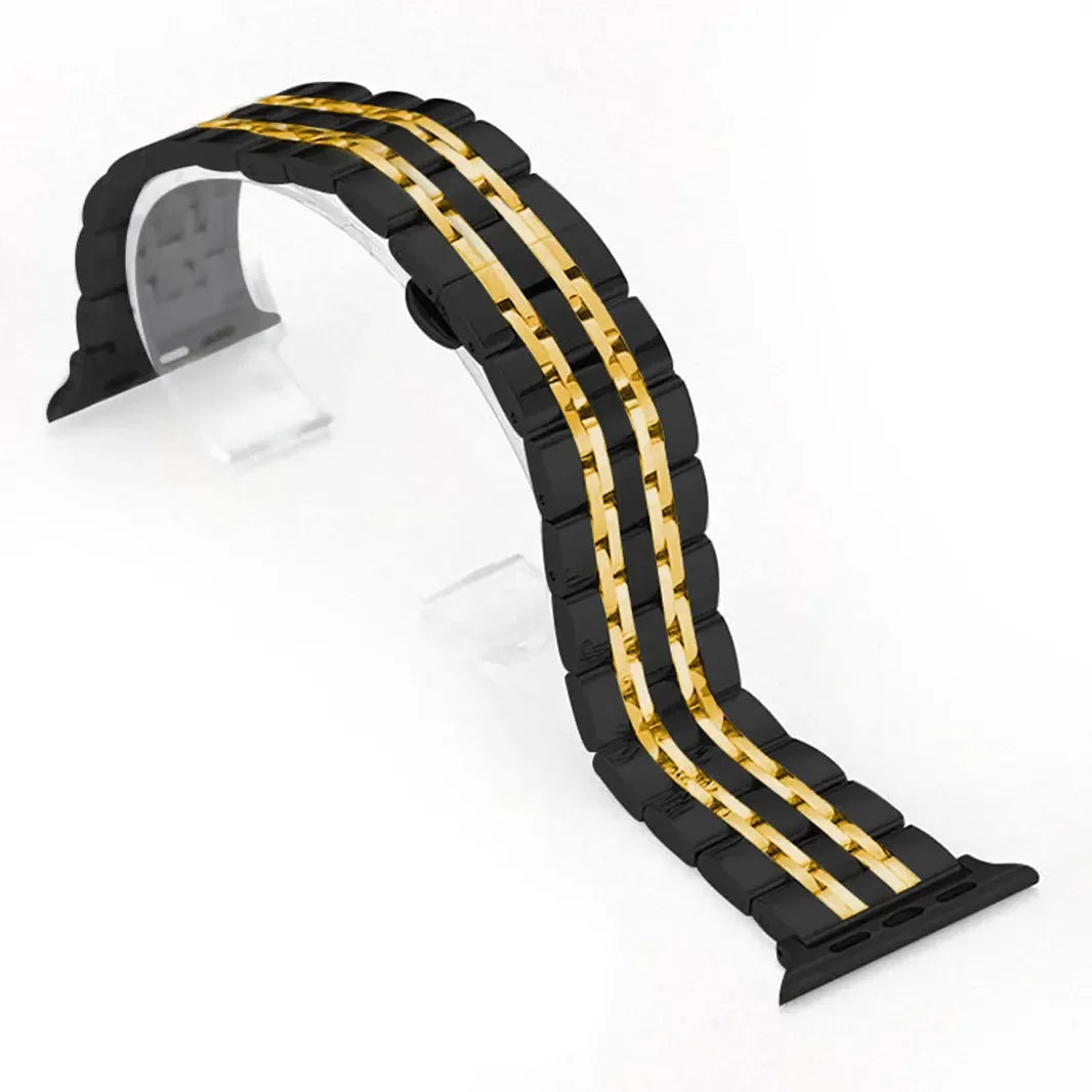 Stainless Steel Seven Link Bracelet for Apple Watch 42 | 44 | 45 | Ultra 49 | 46mm S10