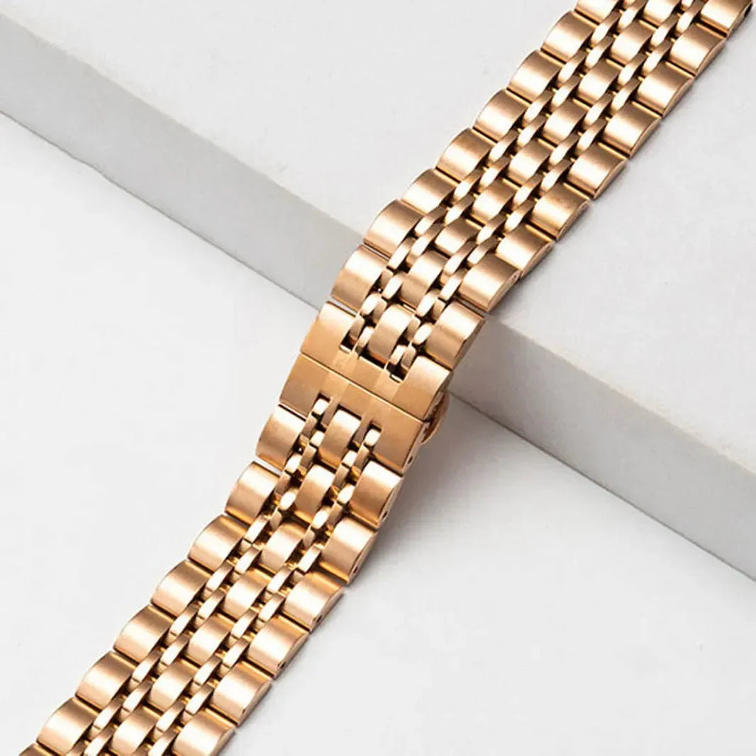 Stainless Steel Seven Link Bracelet for Apple Watch 42 | 44 | 45 | Ultra 49 | 46mm S10