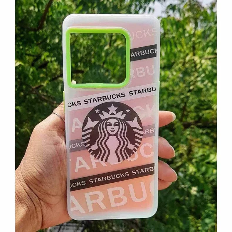 Starbucks Matte Finish Reflective Hard Back Case for One Plus