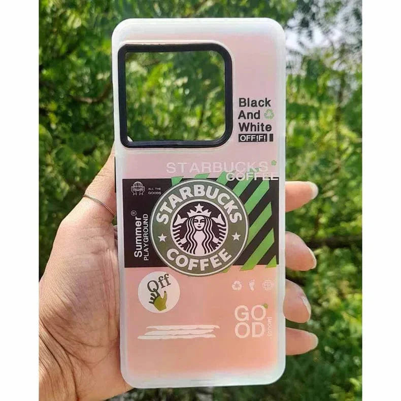 Starbucks Matte Finish Reflective Hard Back Case for One Plus