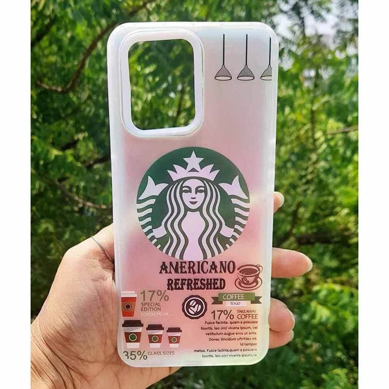 Starbucks Matte Reflective Hard Phone Back Case for Samsung Galaxy