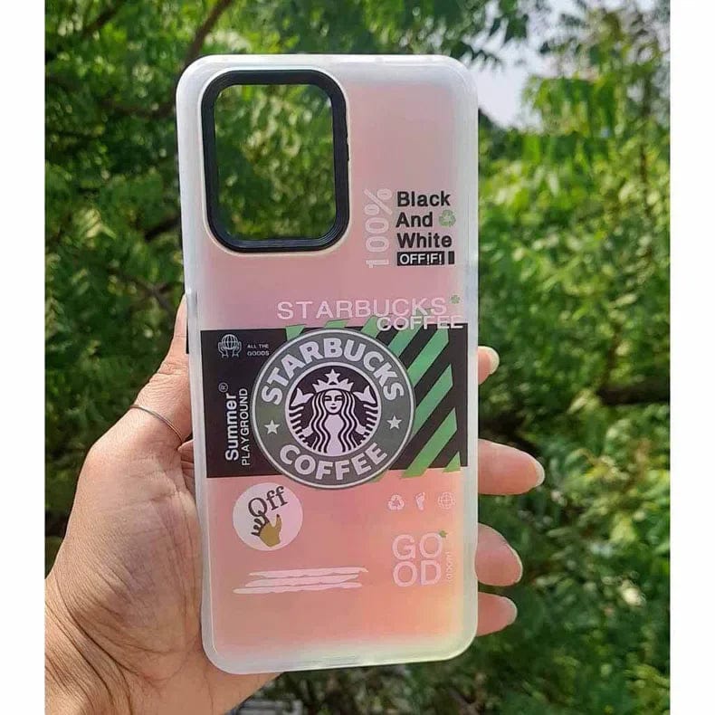 Starbucks Matte Reflective Hard Phone Back Case for Samsung Galaxy