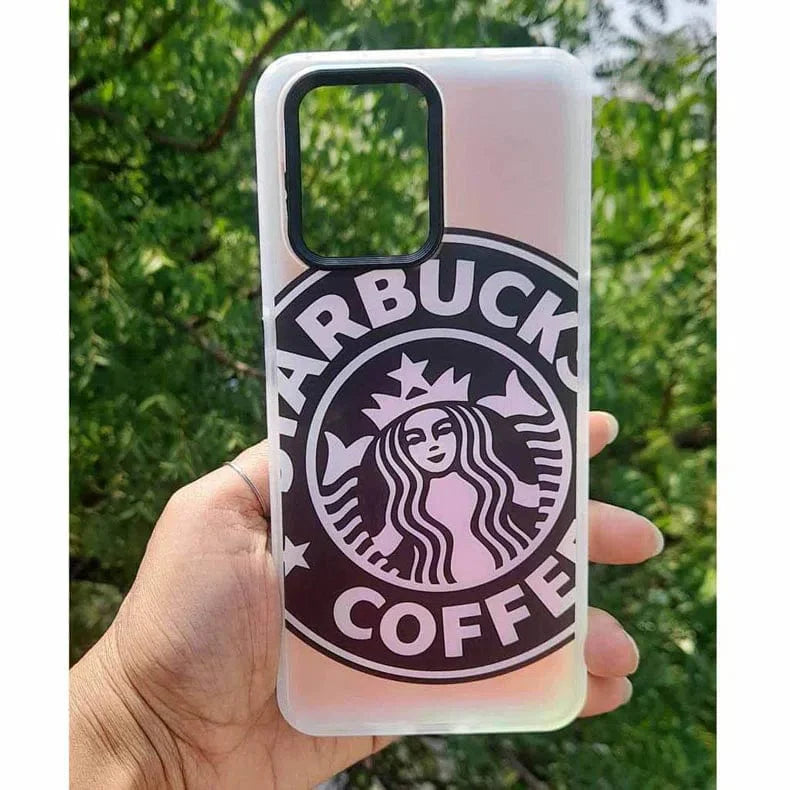 Starbucks Matte Reflective Hard Phone Back Case for Samsung Galaxy