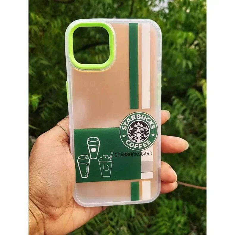 Starbucks Printed Matte Case for iPhone Back Cases iPhone 14 Pro Max / Starbuks 3