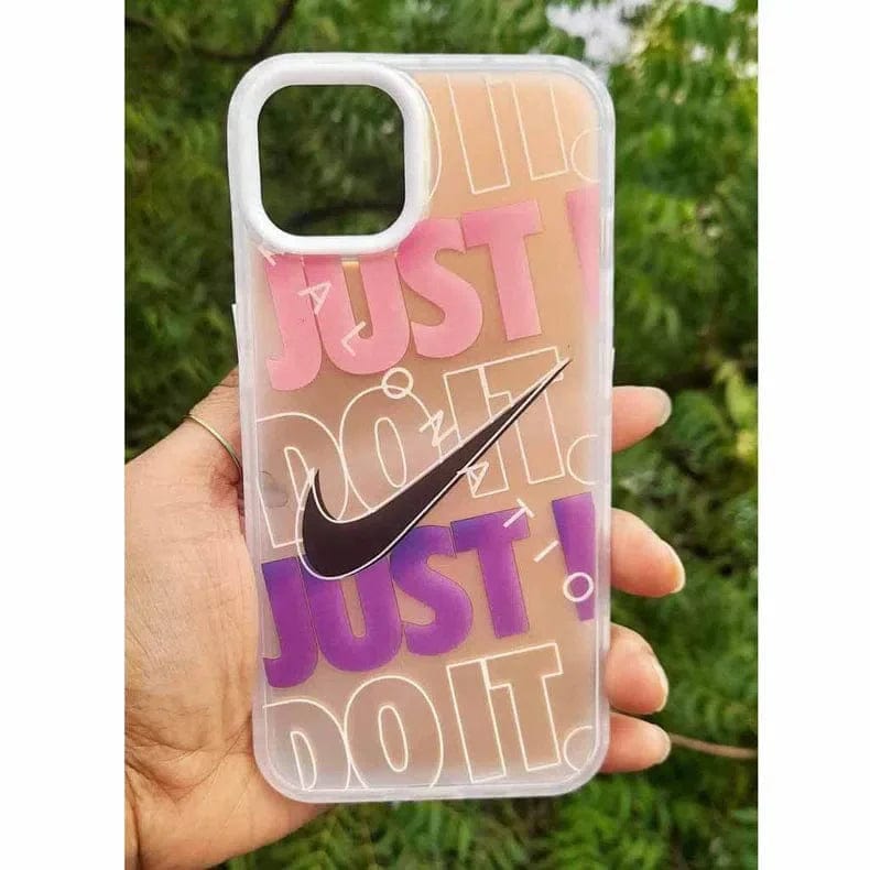 Starbucks Printed Matte Case for iPhone Back Cases iPhone 14 Pro Max / Just Do It