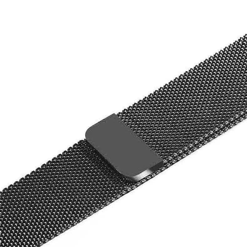 Milanese Magnetic Loop for Smartwatch 20mm 20mm black Straps & Bands