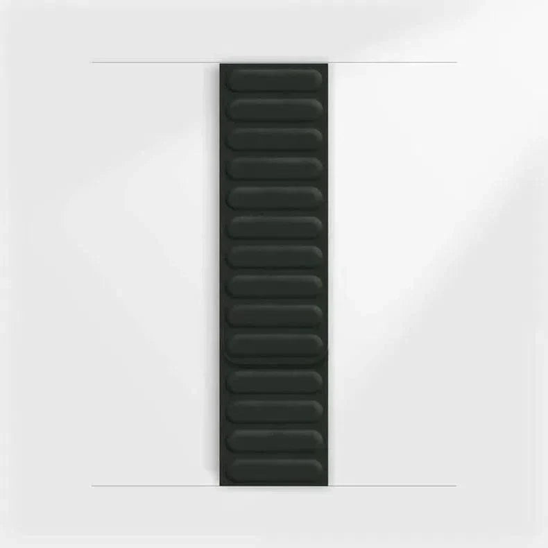 Silicone Soft Touch Magnetic Link Band for Apple Watch 42 | 44 | 45 | Ultra 49 | 46mm S10 42 | 44 | 45 | Ultra 49 | 46mm S10 Midnight Green Straps & Bands