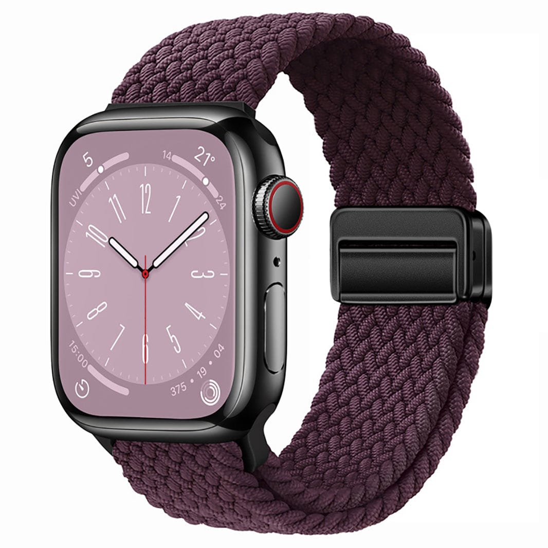 Braided Adjuctable Magnetic Buckle Band for Apple Watch 42 | 44 | 45 | Ultra 49 | 46mm S10 Straps & Bands