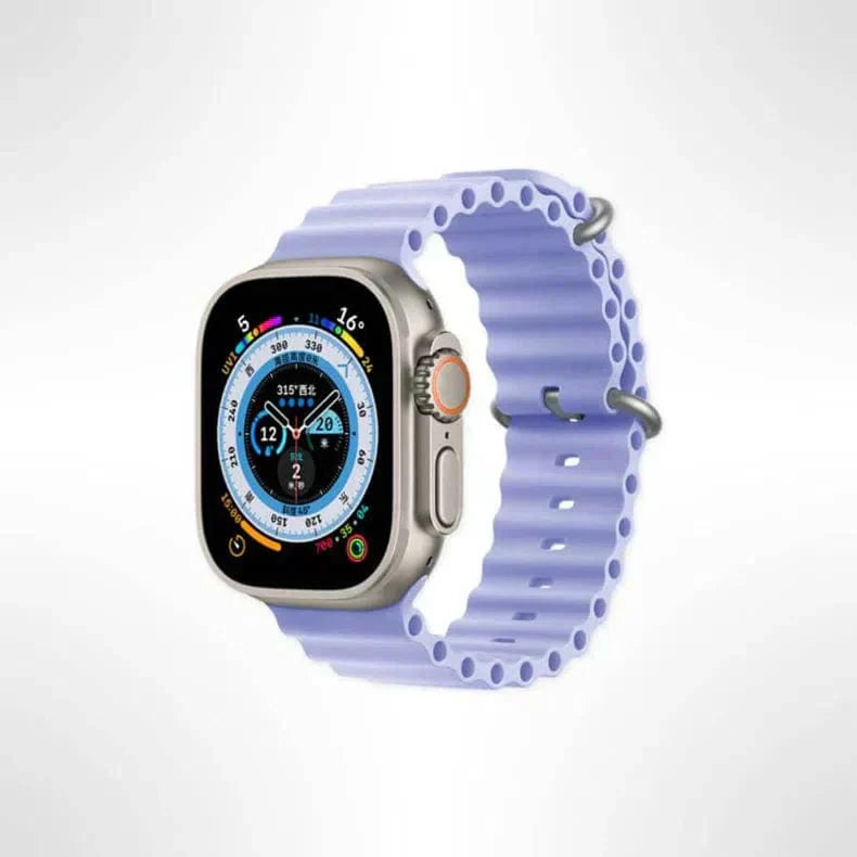 Ocean Silicone Band for Apple Watch 38 | 40 | 41 | 42mm S10 38 | 40 | 41 | 42mm S10 Baby Blue Eyes Straps & Bands