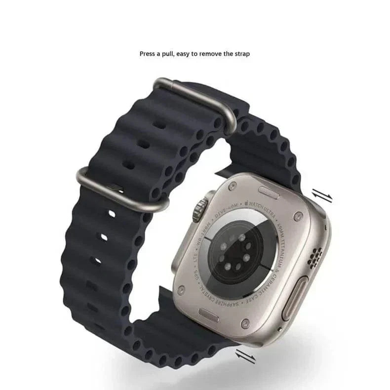 Ocean Silicone Band for Apple Watch 42 | 44 | 45 | Ultra 49 | 46mm S10 42 | 44 | 45 | Ultra 49 | 46mm S10 Straps & Bands