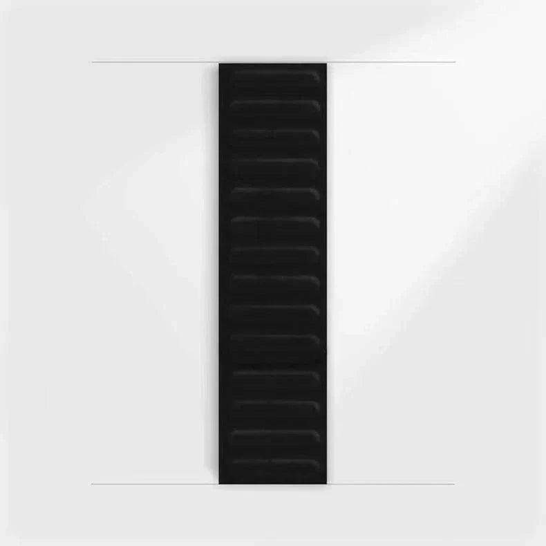 Silicone Soft Touch Magnetic Link Band for Apple Watch 42 | 44 | 45 | Ultra 49 | 46mm S10 42 | 44 | 45 | Ultra 49 | 46mm S10 Black Straps & Bands