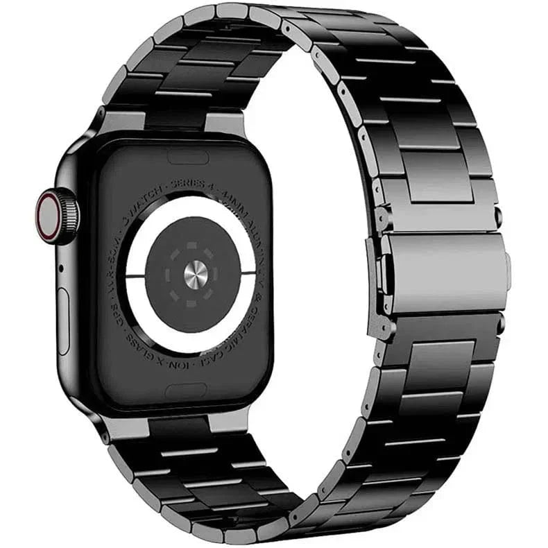 Stainless Steel Metal Bracelet for Apple Watch 38 | 40 | 41 | 42mm S10 38 | 40 | 41 | 42mm S10 Black Straps & Bands