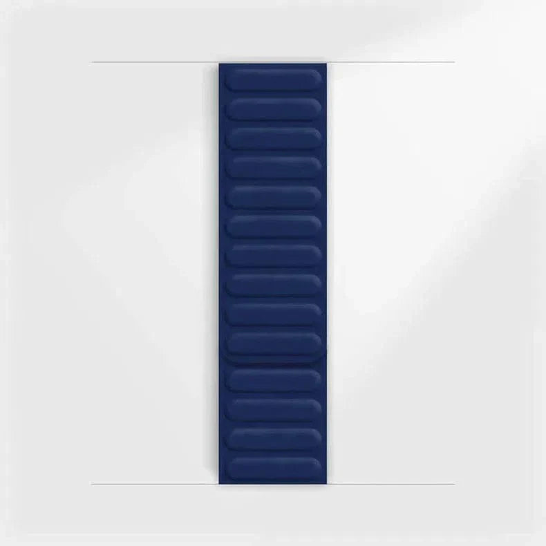 Silicone Soft Touch Magnetic Link Band for Apple Watch 38 | 40 | 41 | 42mm S10 38 | 40 | 41 | 42mm S10 Blue Straps & Bands