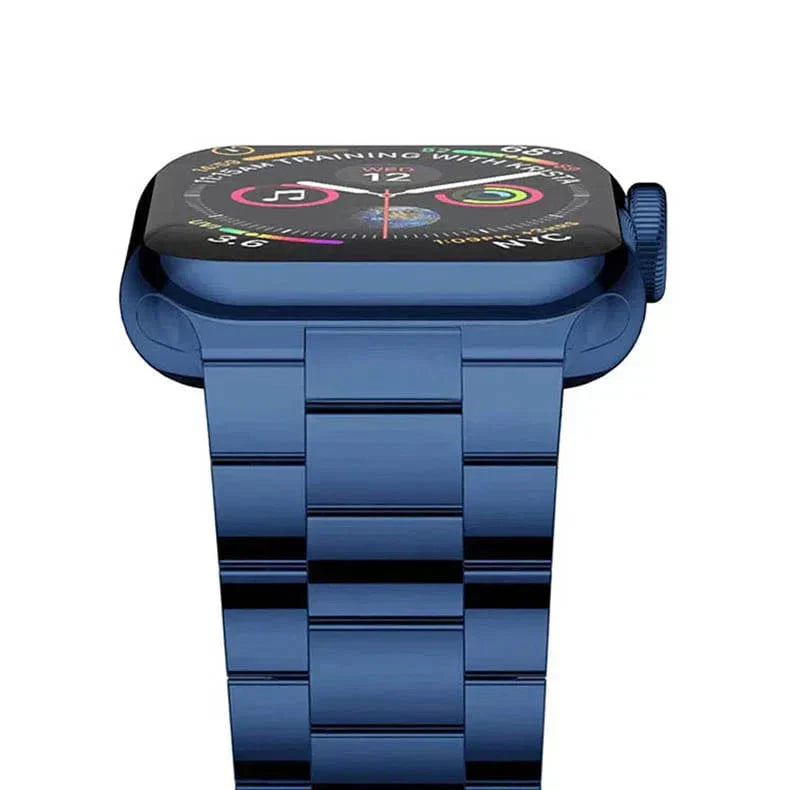 Stainless Steel Metal Bracelet for Apple Watch 38 | 40 | 41 | 42mm S10 38 | 40 | 41 | 42mm S10 Blue Straps & Bands