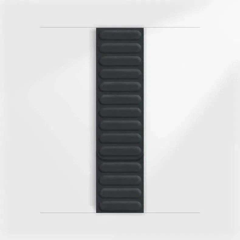 Silicone Soft Touch Magnetic Link Band for Apple Watch 38 | 40 | 41 | 42mm S10 38 | 40 | 41 | 42mm S10 Dark Grey Straps & Bands