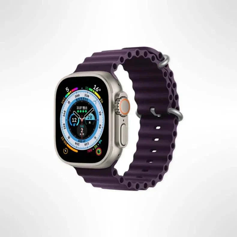Ocean Silicone Band for Apple Watch 42 | 44 | 45 | Ultra 49 | 46mm S10 42 | 44 | 45 | Ultra 49 | 46mm S10 Deep Purple Straps & Bands