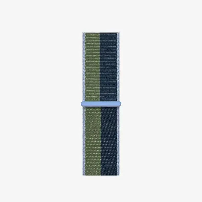 Velcro Nylon Straps for Apple Watch 38 | 40 | 41 | 42mm S10 38 | 40 | 41 | 42mm S10 Green Midnight Blue Straps & Bands
