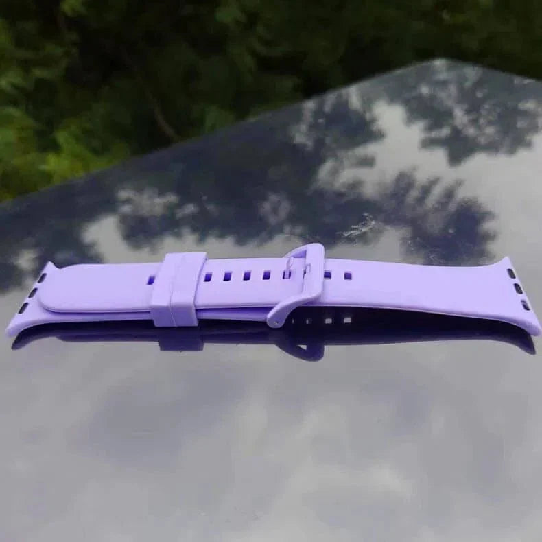 Classic Silicone Soft Band for Apple Watch 42 | 44 | 45 | Ultra 49 | 46mm S10 42 | 44 | 45 | Ultra 49 | 46mm S10 lavender Straps & Bands