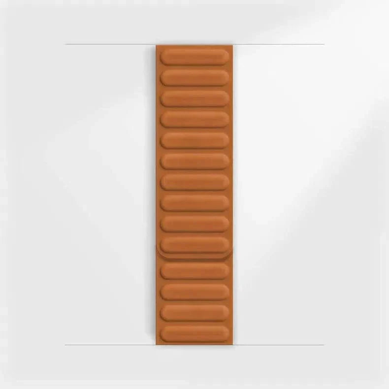 Silicone Soft Touch Magnetic Link Band for Apple Watch 38 | 40 | 41 | 42mm S10 38 | 40 | 41 | 42mm S10 Light Brown Straps & Bands