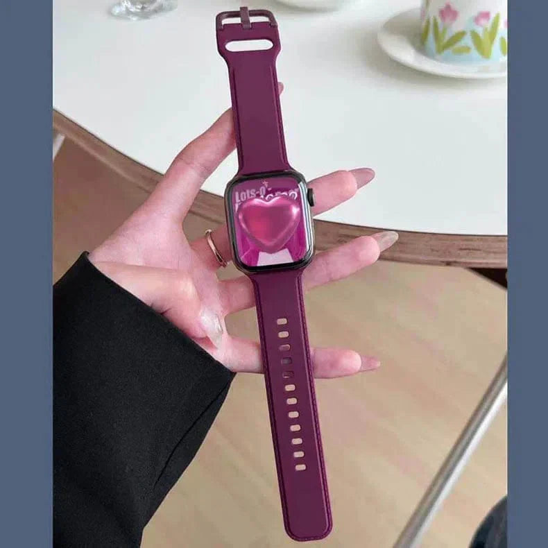 Lightweight Skin-friendly Silicone Band for Apple Watch 38 | 40 | 41 | 42mm S10 38 | 40 | 41 | 42mm S10 Magenta Straps & Bands