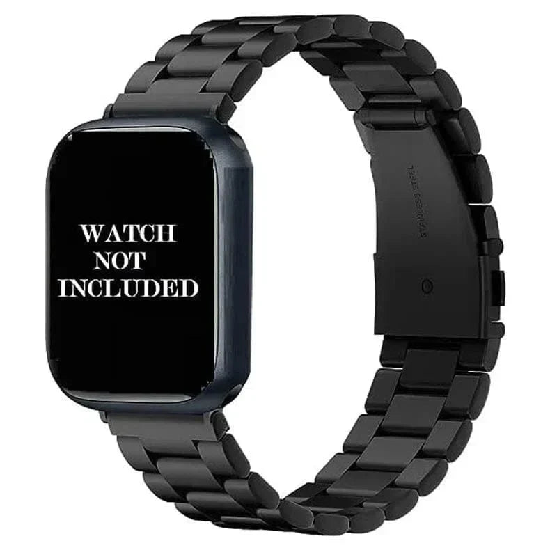 Stainless Steel Metal Bracelet for Apple Watch 42 | 44 | 45 | Ultra 49 | 46mm S10 42 | 44 | 45 | Ultra 49 | 46mm S10 Matte Black Straps & Bands