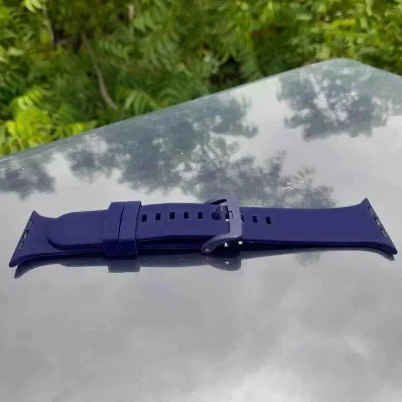 Classic Silicone Soft Band for Apple Watch 42 | 44 | 45 | Ultra 49 | 46mm S10 42 | 44 | 45 | Ultra 49 | 46mm S10 midnight-blue Straps & Bands