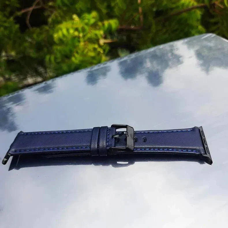 Classic Leather Texture Band for Apple Watch 42 | 44 | 45 | Ultra 49 | 46mm S10 42 | 44 | 45 | Ultra 49 | 46mm S10 midnight-blue Straps & Bands