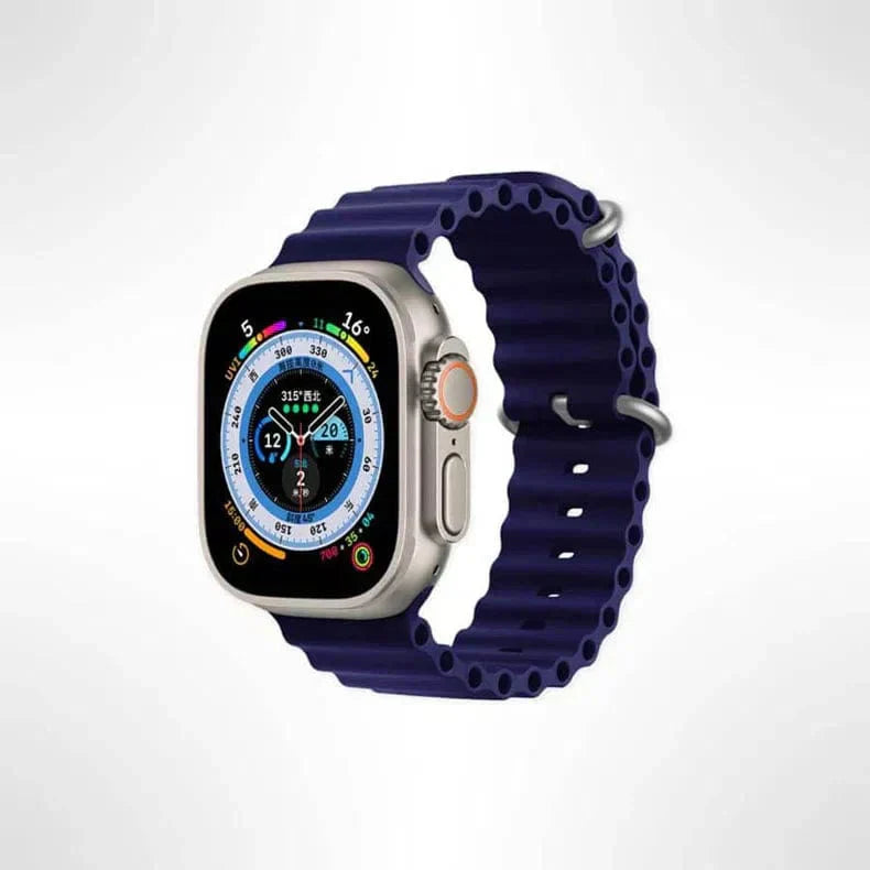 Ocean Silicone Band for Apple Watch 42 | 44 | 45 | Ultra 49 | 46mm S10 42 | 44 | 45 | Ultra 49 | 46mm S10 Midnight Blue Straps & Bands