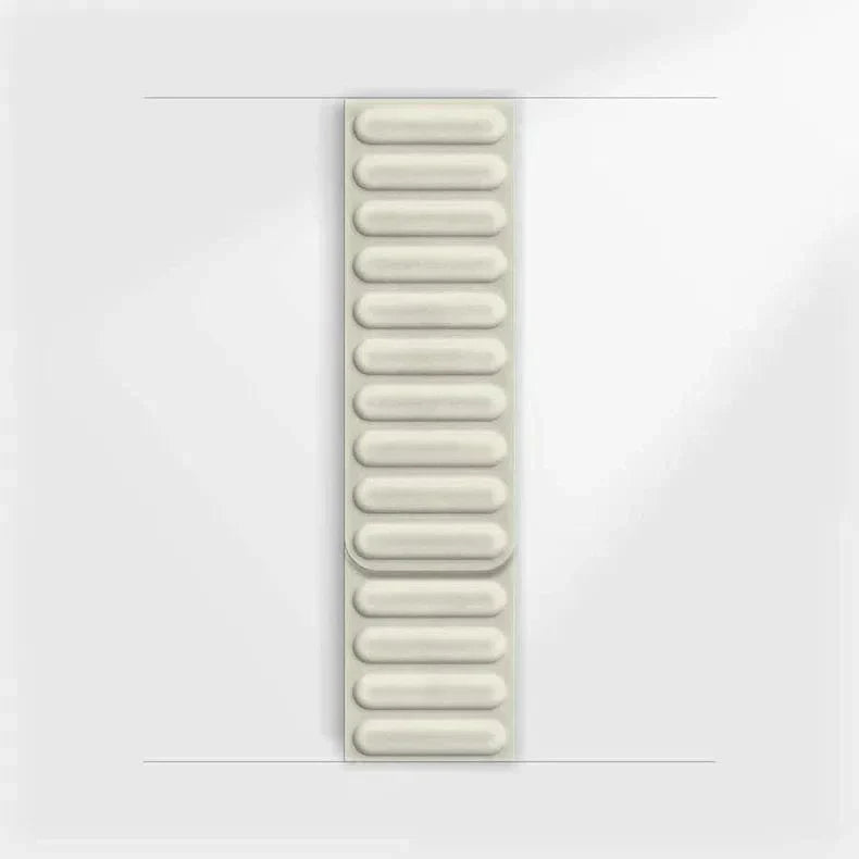 Silicone Soft Touch Magnetic Link Band for Apple Watch 38 | 40 | 41 | 42mm S10 38 | 40 | 41 | 42mm S10 Off White Straps & Bands