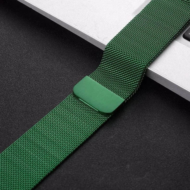 Milanese Magnetic Loop for Apple Watch 38 | 40 | 41 | 42mm S10 38 | 40 | 41 | 42mm S10 green Style 1 Straps & Bands
