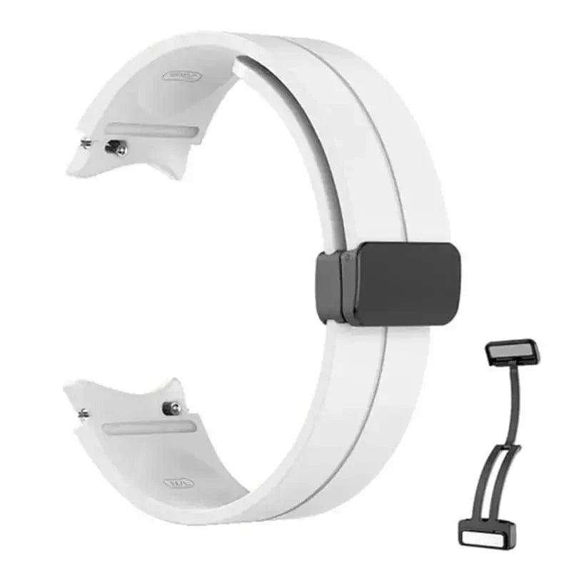 Magnetic D-Buckle Silicone Band for Samsung Watch4 | 5 | 6 | 7 Straps & Bands