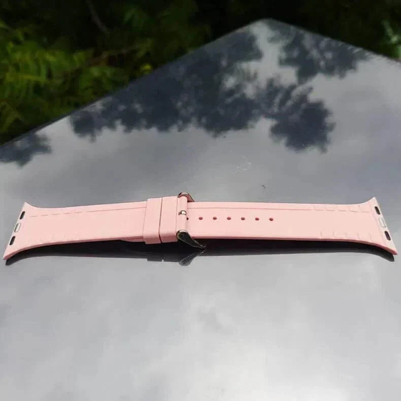 Crocodile Texture Silicone Soft Band for Apple Watch 38 | 40 | 41 | 42mm S10 Straps & Bands