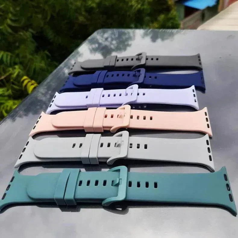 Classic Silicone Soft Band for Apple Watch 42 | 44 | 45 | Ultra 49 | 46mm S10 Straps & Bands