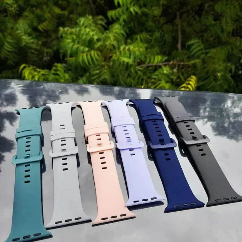 Classic Silicone Soft Band for Apple Watch 42 | 44 | 45 | Ultra 49 | 46mm S10 Straps & Bands