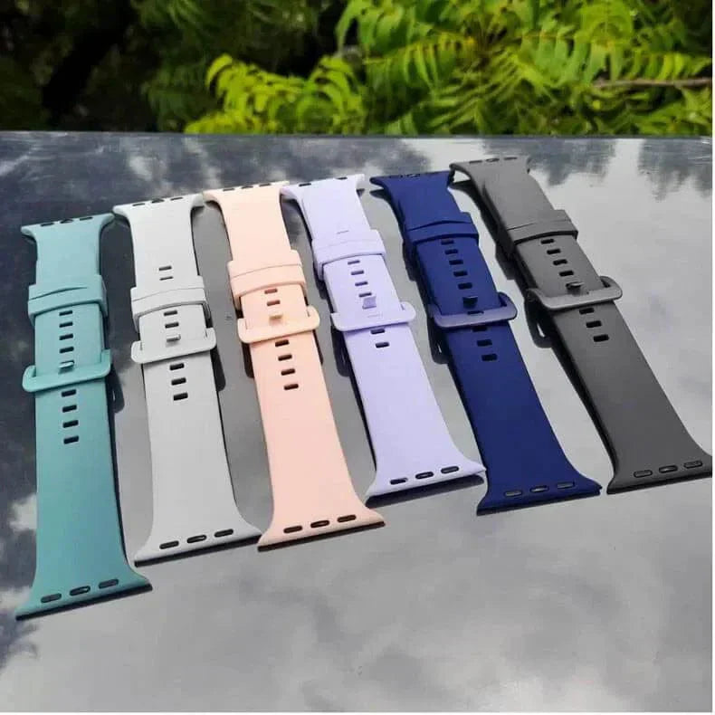 Classic Silicone Soft Band for Apple Watch 42 | 44 | 45 | Ultra 49 | 46mm S10 Straps & Bands