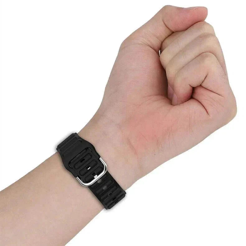 Ocean Ripple Silicone Soft Band for Apple Watch 42 | 44 | 45 | Ultra 49 | 46mm S10 Straps & Bands